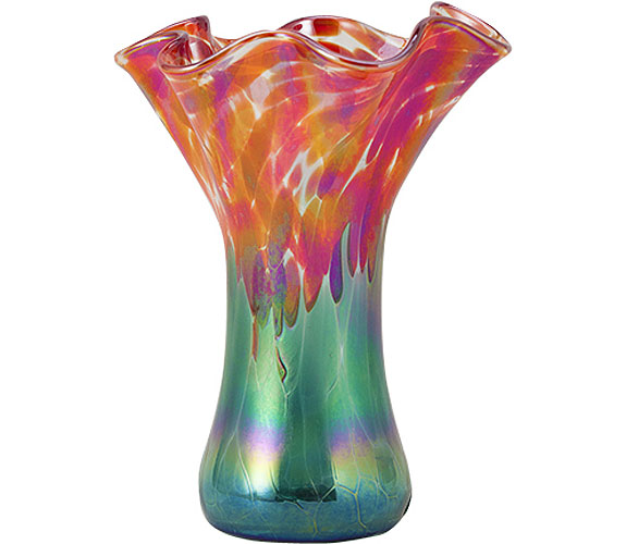 Poppies Vase by Glass Eye Studio